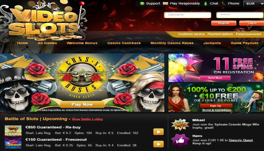 videoslots casino